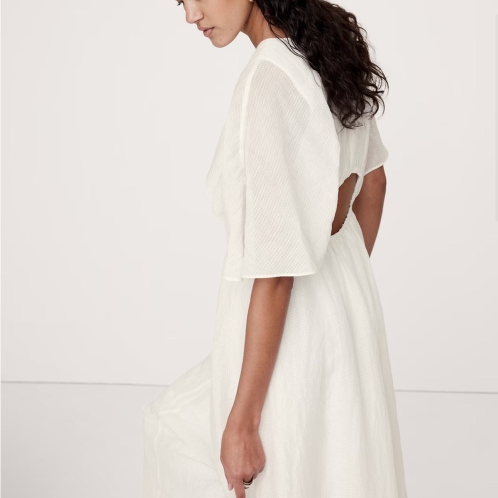 Banana Republic Creamy White Dress size S NWT - Picture 3 of 14